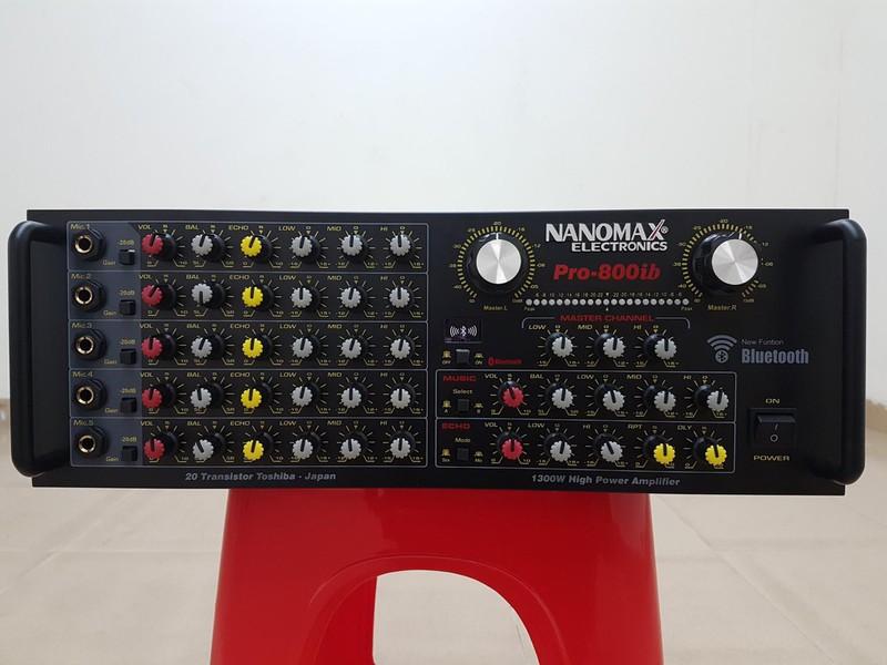 AMPLY KARAOKE NANOMAX PRO 800IB 24 SÒ 1300W CÓ BLUETOOTH