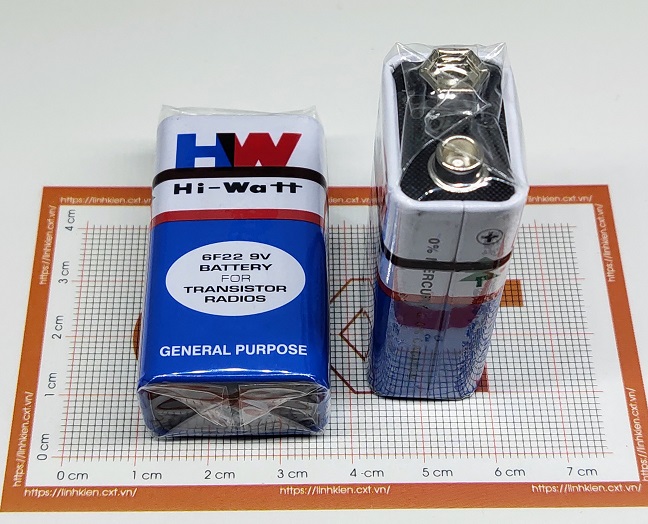 Pin 9v hw 6f22 dùng cho đồng hồ vạn năng