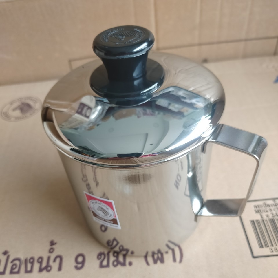 Ca nước Inox có nắp 14cm - 110114 Zebra Thái Lan-2000ml