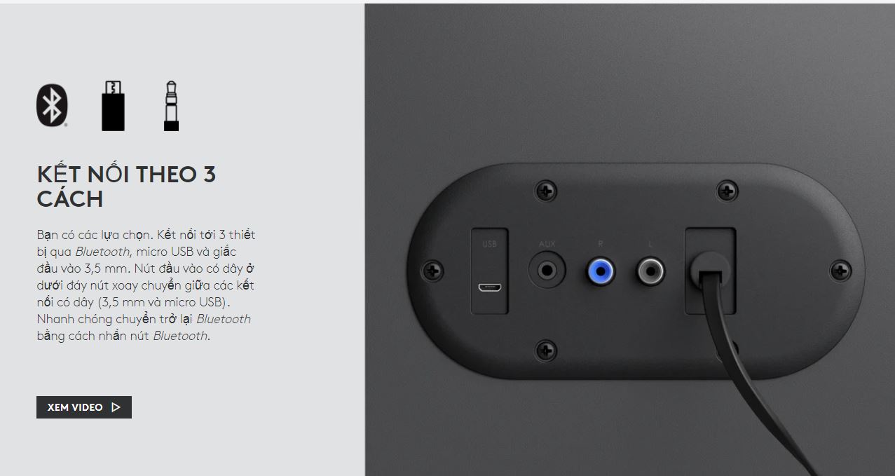 LOA MÁY TÍNH BLUETOOTH LOGITECH Z407 Chính Hãng