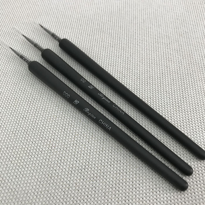 Cọ vẽ nail chất lượng giá rẻ - bộ cọ 3 cây cọ nail màu đen giá rẻ