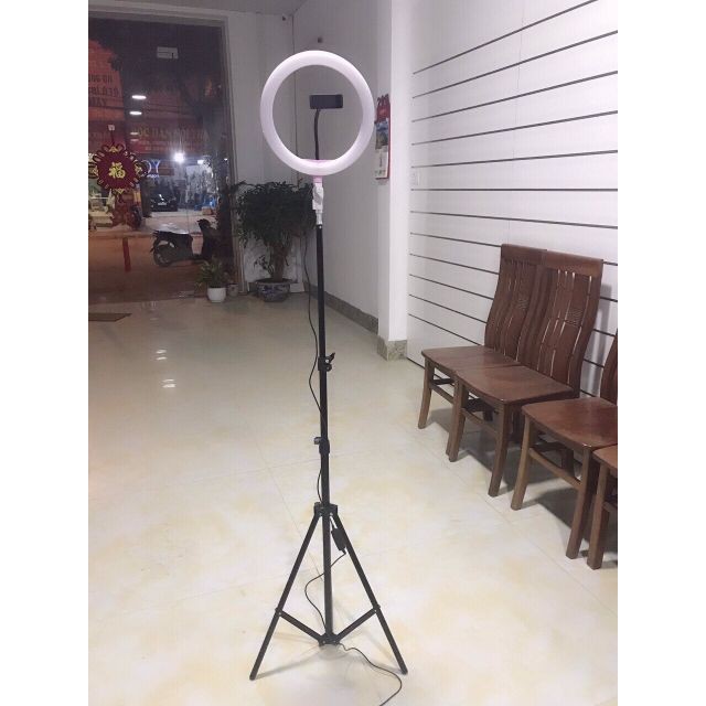[CHẤT LƯỢNG] Bộ Đèn Led Livestream Size 26cm (Kèm Cả chân 2M & kẹp điện thoại)