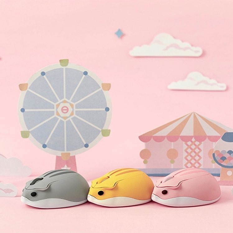 Chuột Không Dây Akko Hamster  Màu hồng- Hàng chính Hãng