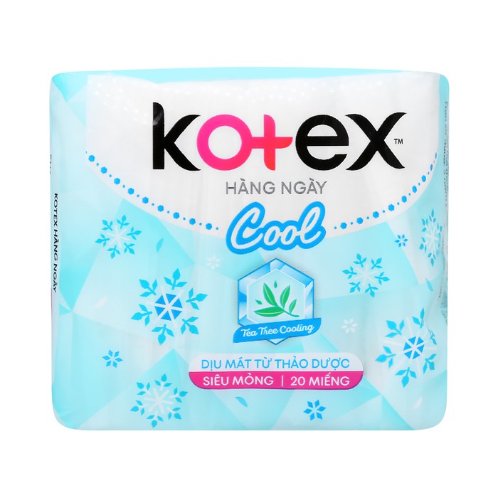 Băng vệ sinh hàng ngày Kotex Cool siêu mỏng 20 miếng