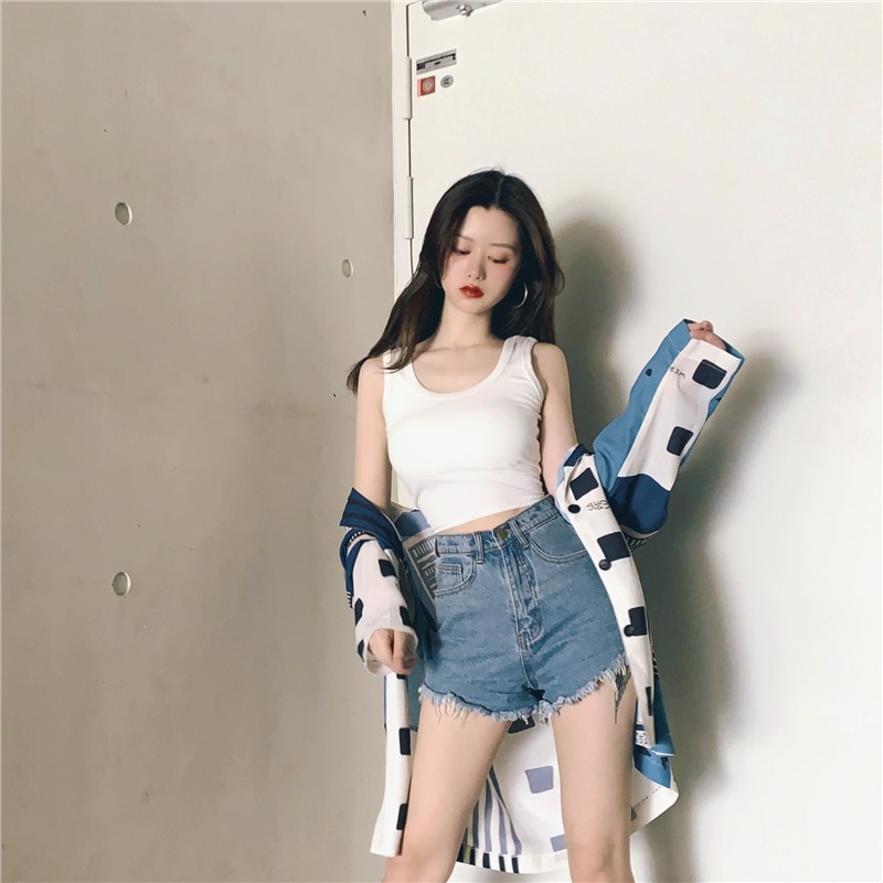 [HCM]Áo croptop ba lỗ CERA-Y chất thun co dãn CRA035