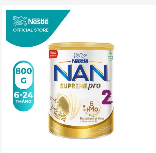 Nan Supreme Pro milk No. 2 800g , baby milk powder, milk formula, baby nutrition-valid my store
