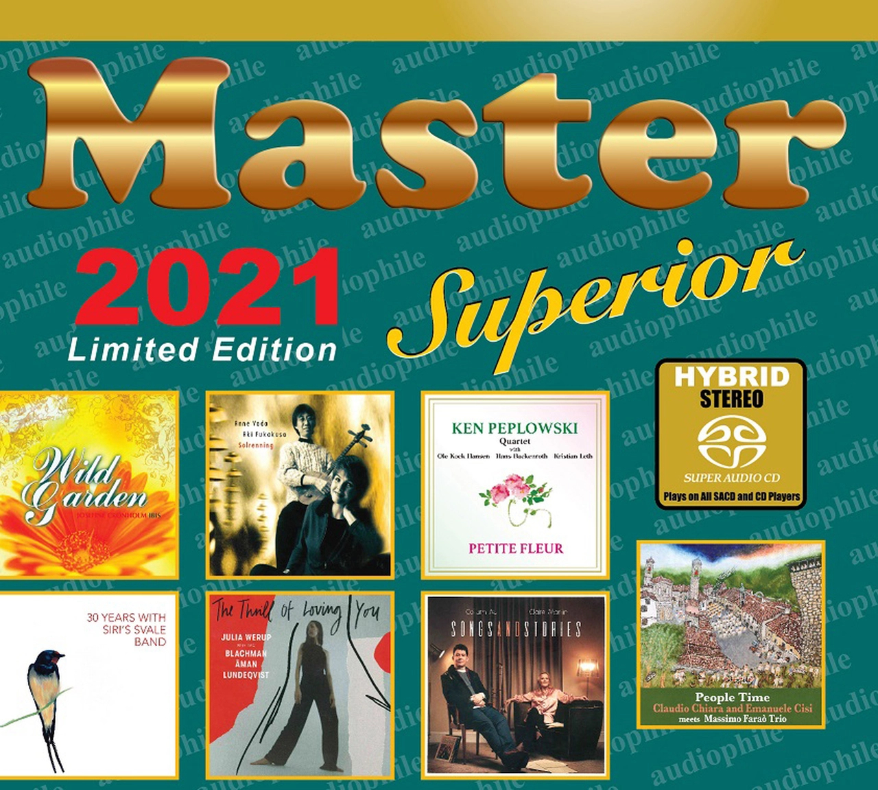Bộ 6 đĩa cd nhạc Master Superior Audiophile 2017 - 2022