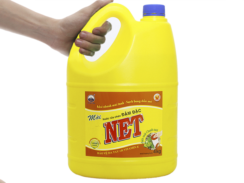 [HCM] Can Nước Rửa Chén Net 3.6kg Trà xanh& Gừng / Chanh