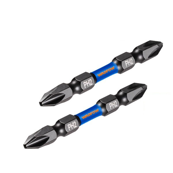 Bộ 2 Mũi bắt vít đóng 2 đầu PH2+PH2 65mm WADFOW WSV3K62