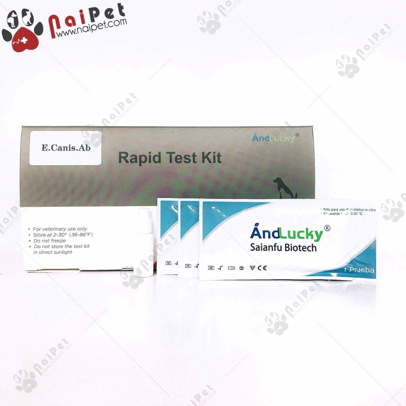Que Test Xét Nghiệm Bệnh Ở Chó Mèo And Lucky TVR003 - test ký sinh trùng E Canis Ab cao cấp