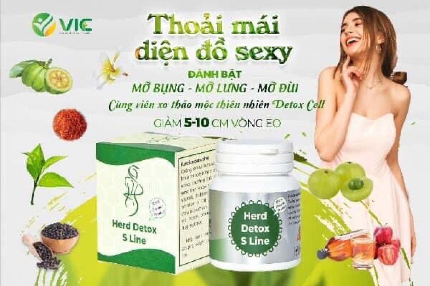 Detox SLine giảm mỡ bụng, đánh tan mỡ bụng