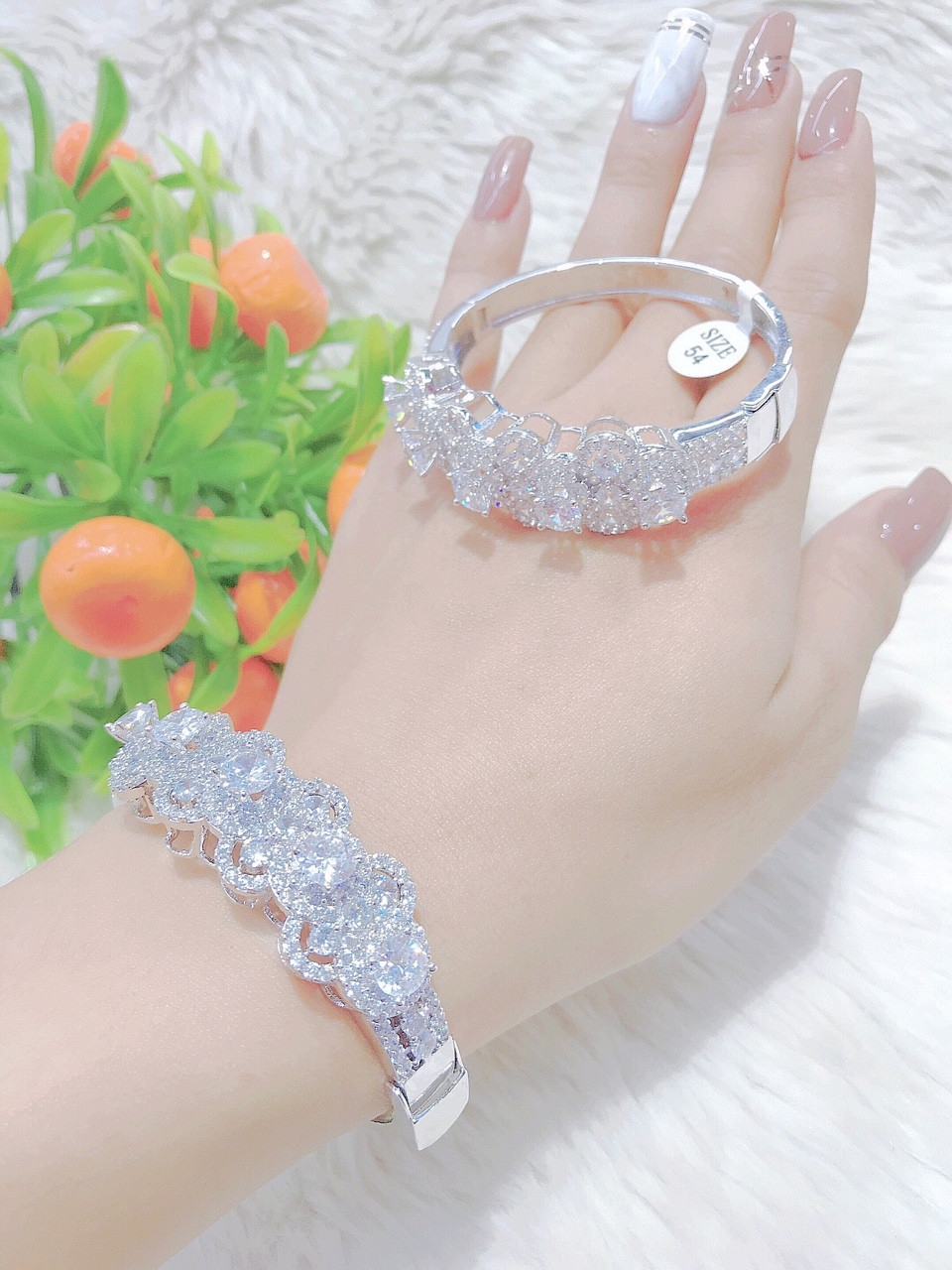 Vòng Tay Nữ Bạch Kim Lưu Ly III - Giống Thật 99% M170R30.10