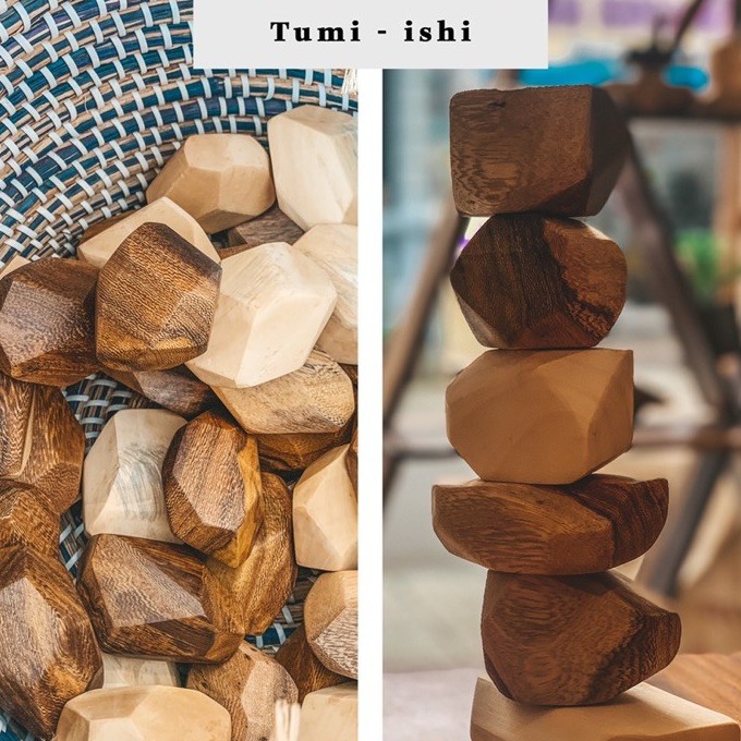 Đá Gỗ Cân Bằng Tumi ishi - Đồ Chơi Gỗ Gemoni