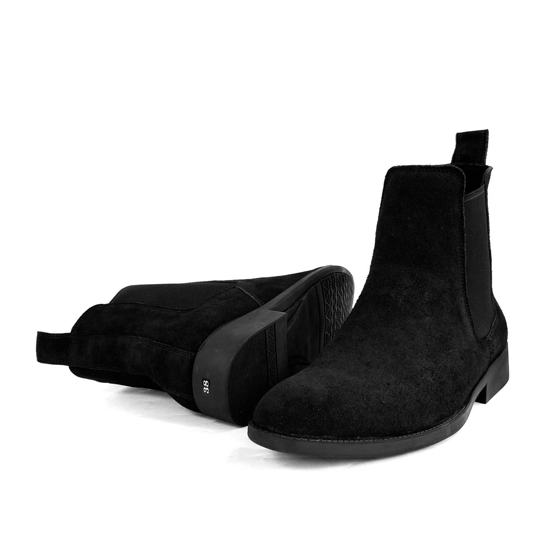Giày Nam Chelsea Boot Da Bò Thật TEFOSS HT350 Đen