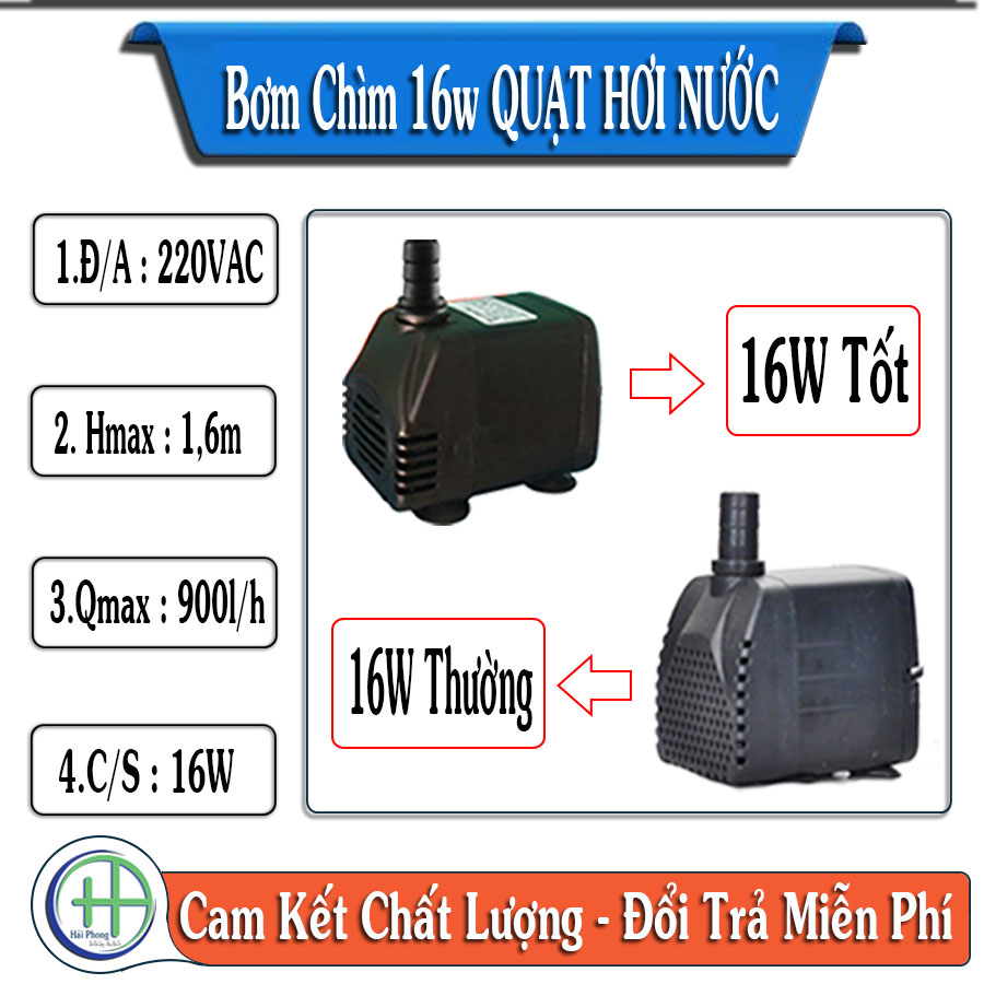 Bơm nước 16W cho quạt hơi nước