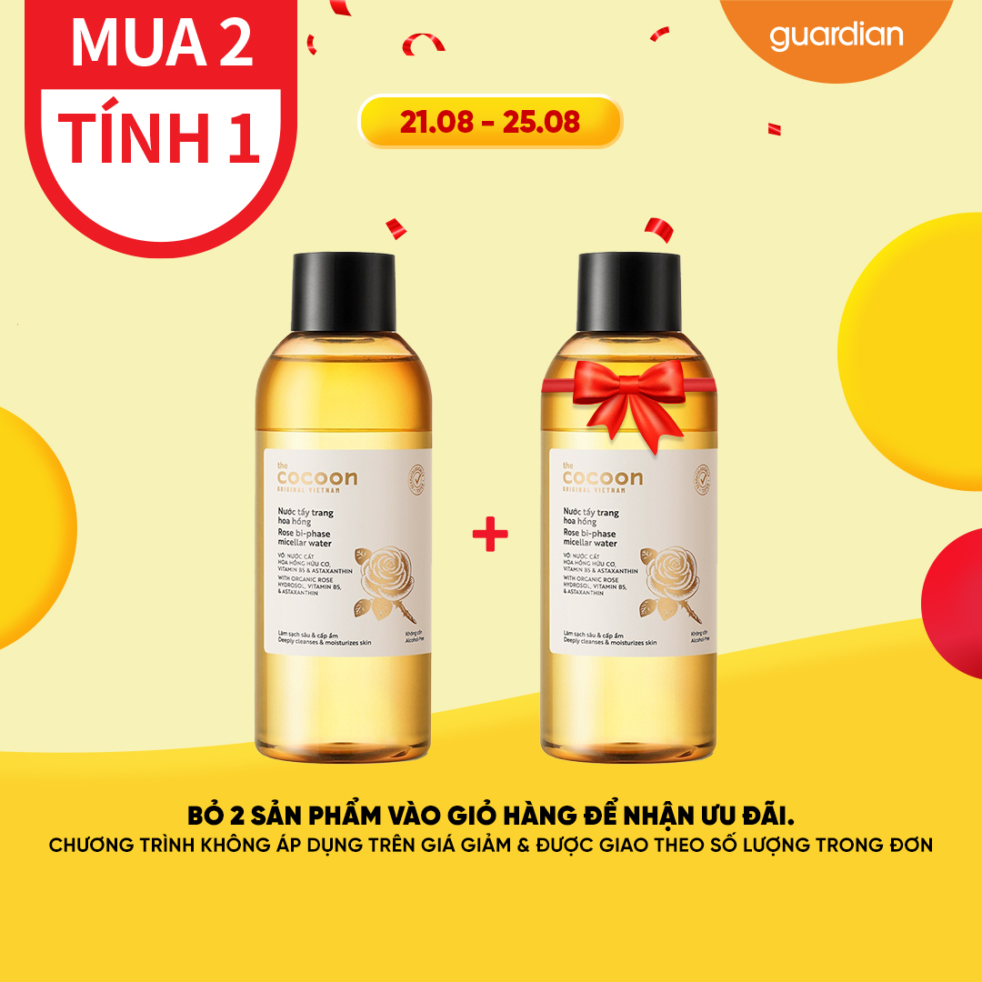 Nước tẩy trang hoa hồng cocoon 310ml