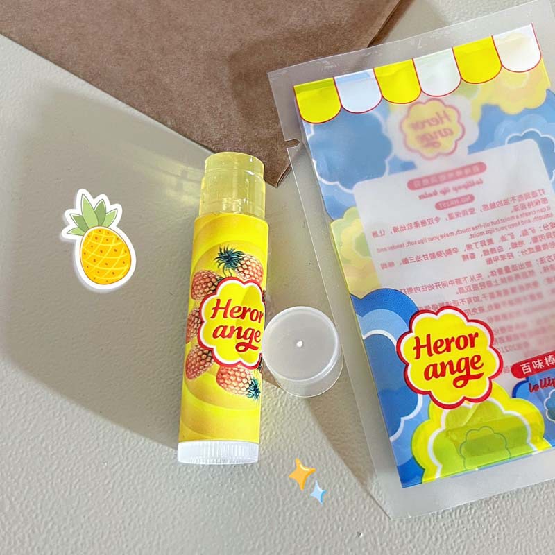 Son dưỡng HERORANGE kẹo ngọt dưỡng ẩm mềm môi Lollipop Lip Balm Chính hãng nội địa Trung