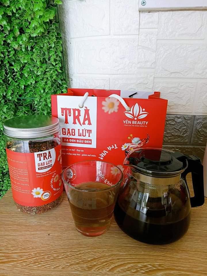 TRÀ GẠO LỨT XẠ ĐEN ĐẬU ĐEN
