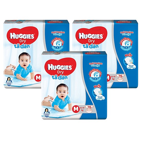 [HCM]tã dán  huggies M76 miếng (6-11kg)