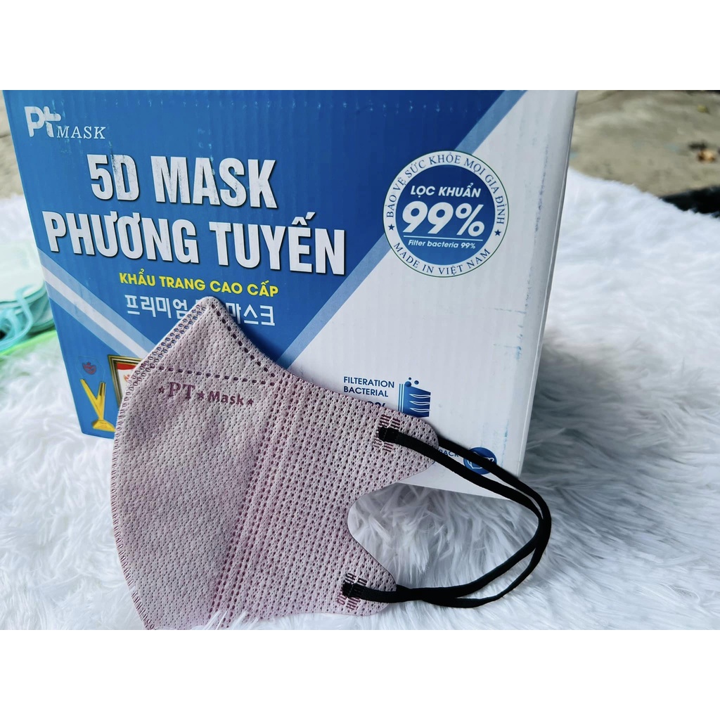 COMBO 10 HỘP 100 CHIẾC KHẨU TRANG 5D, KHẨU TRANG 5D