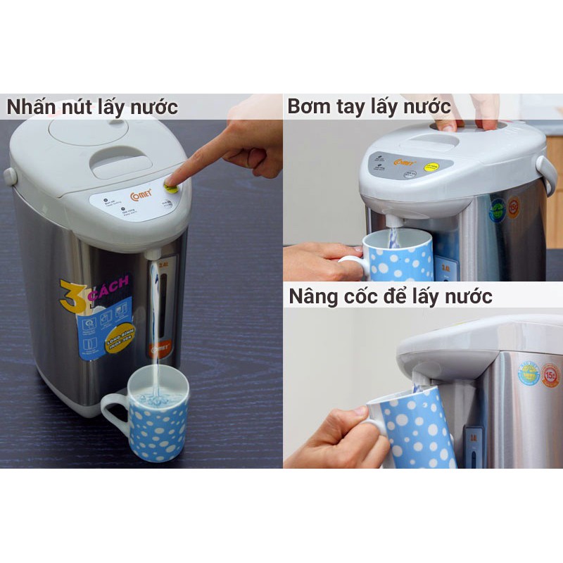 Bình thủy điện comet CM-3217 (Dung tích 3.4 lít)