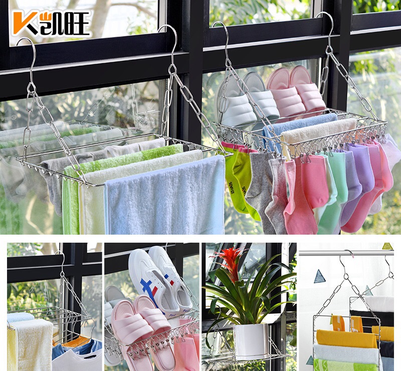 Giá phơi đồ ban công inox 36 kẹp