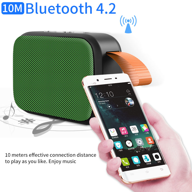 Loa Bluetooth Mini  Loa Cầm Tay Nhỏ Gọn Nghe Nhạc Không Dây Cắm Usb Và Thẻ Nhớ Gutek Charge G2