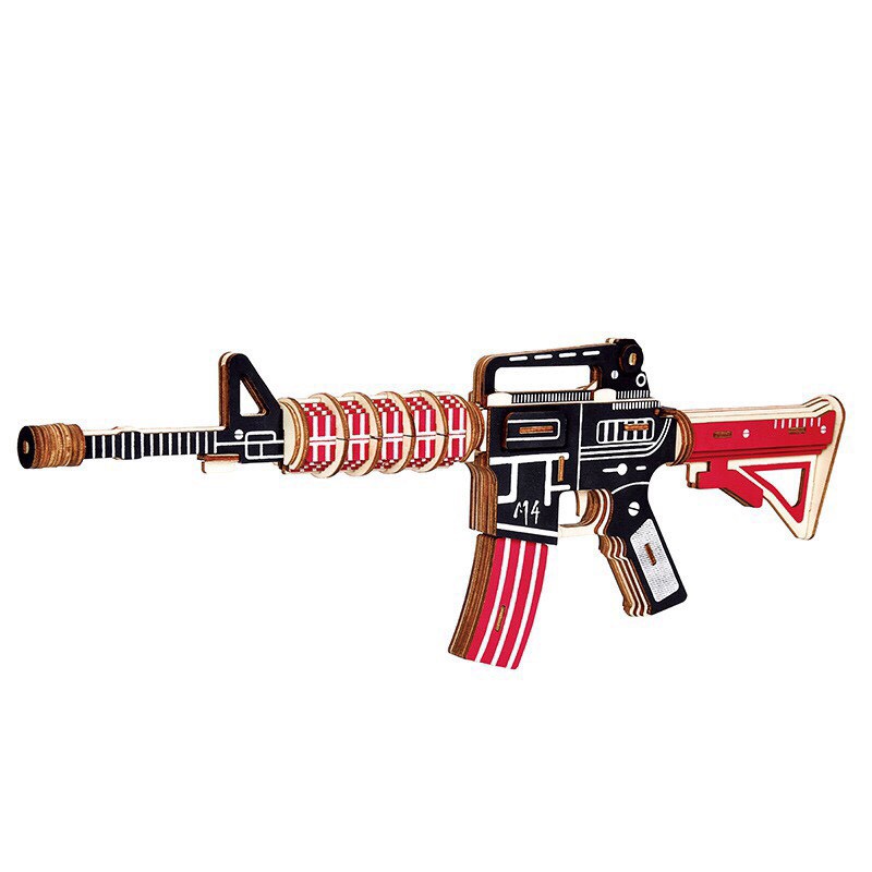 3D Wooden Assembly Toy - Laser Cut M4 Model