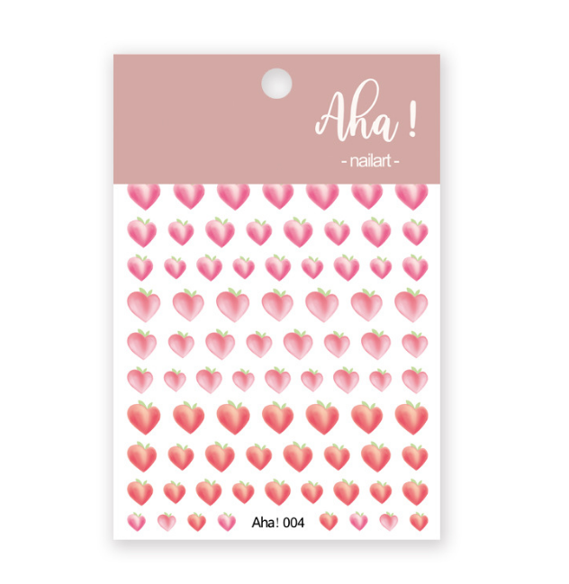 Hình dán móng tay - Sticker dán móng mã số A04 Quả Đào