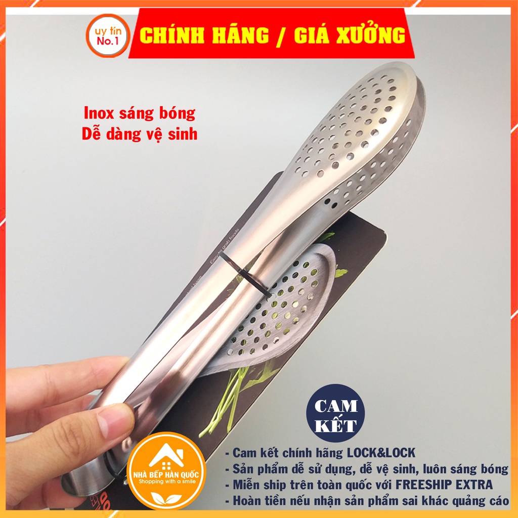 Kẹp gắp thức ăn Lock&Lock bằng Inox CKT302