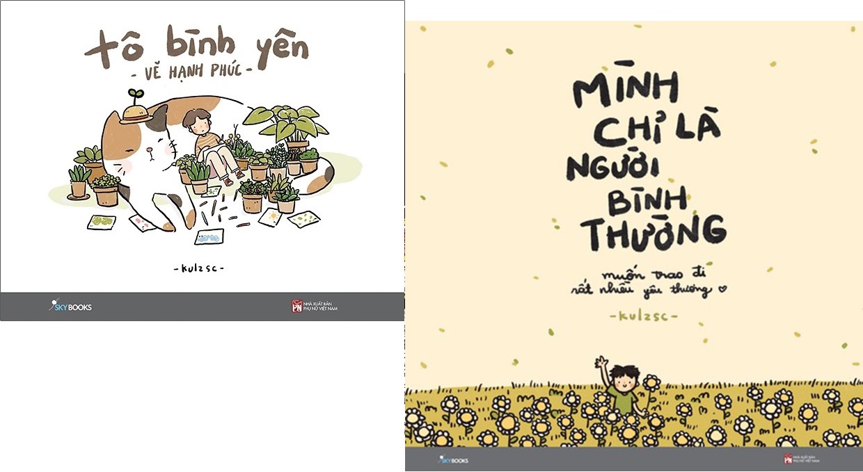 Sách - Combo Tô bình yên vẽ hạnh phúc - Mình chỉ là người bình thường - Kulzsc