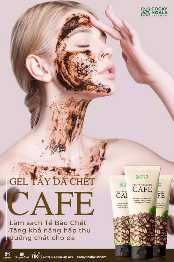 Gel tẩy da chết cafe.