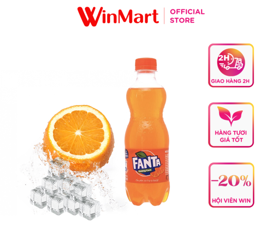 - Nước giải khát hương cam Fanta chai 390ml