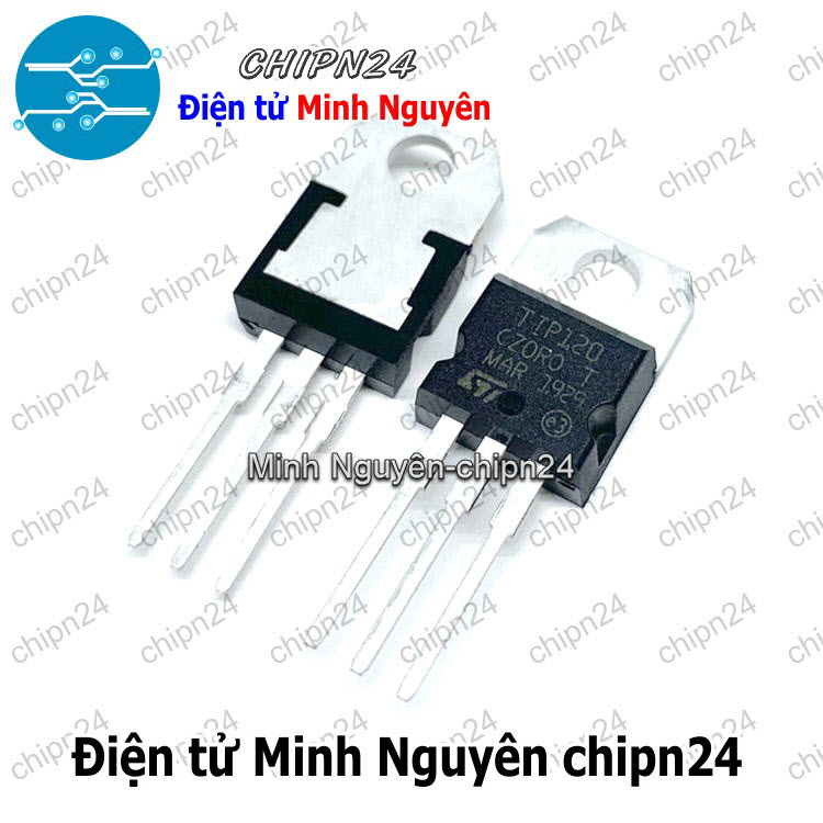[2 con] (KT1) Transistor TIP120 TO-220 NPN 5A 60V (Darlington) - HH005669