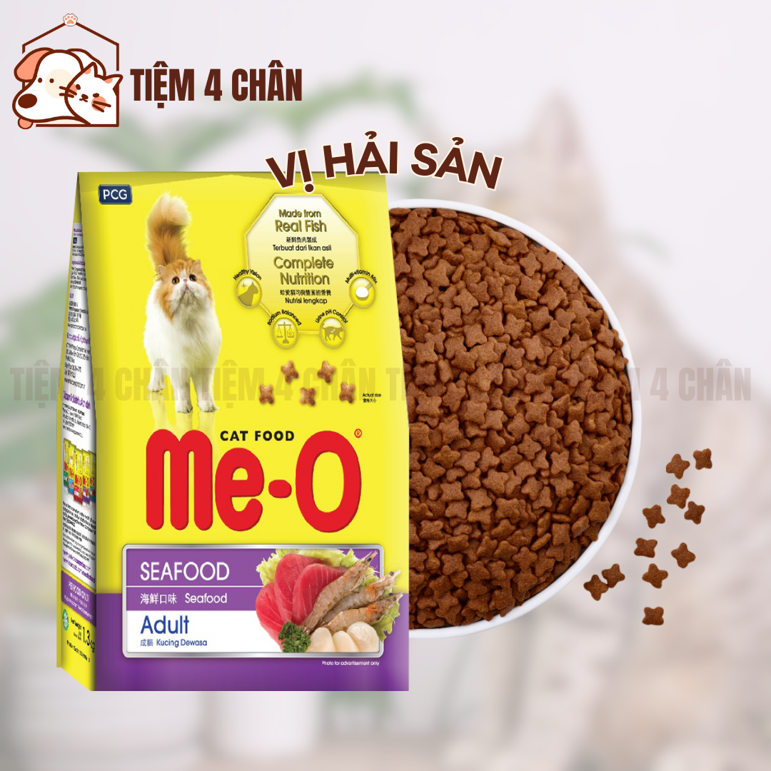 (350g) Thức ăn khô hạt Me-o cho mèo các vị