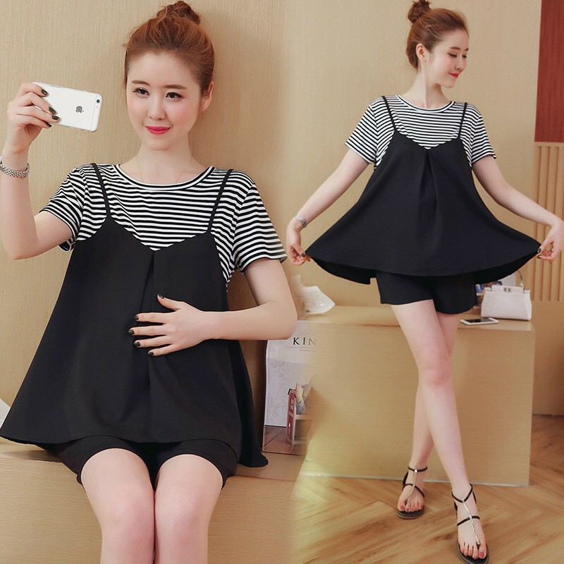 Áo bầu đẹp kết hợp bầu và thơi ftrang