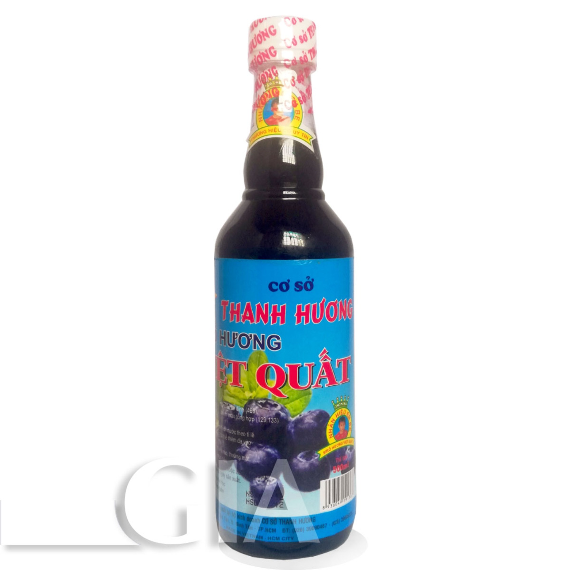 Siro Thanh Hương hương việt quất chai 500ml si rô, syrup pha trà, trà sữa, đá bào