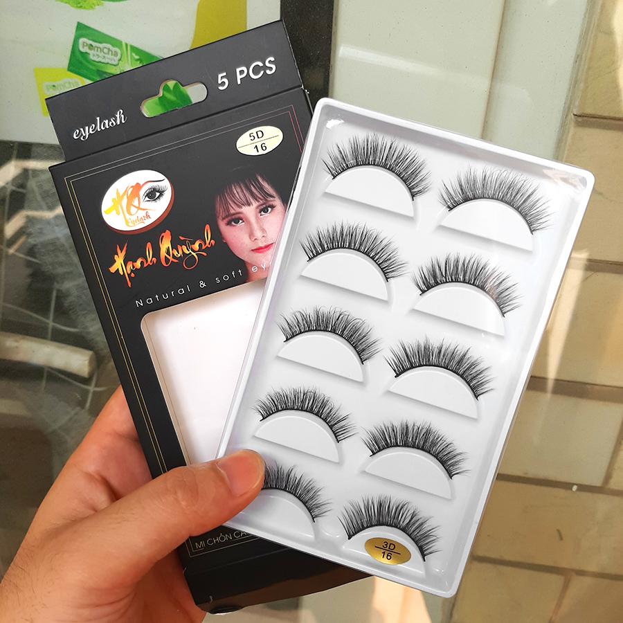 5 cặp lông mi giả tự nhiên và cong Natural & Soft Eyelash (số 16)