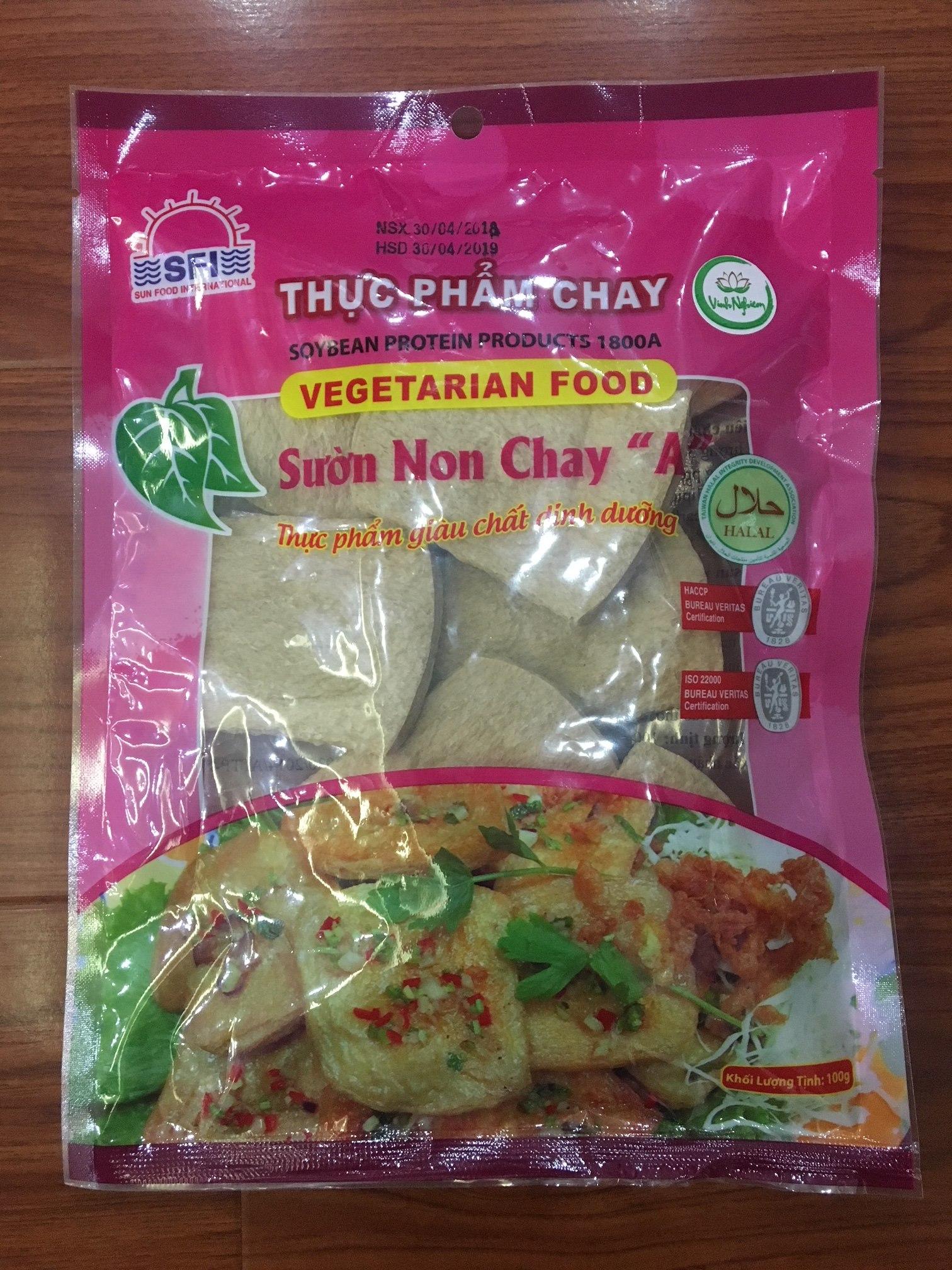 [HCM]Sườn non chay loại A Đài Loan (100g)