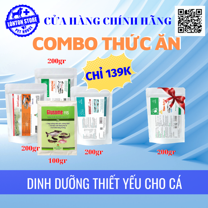 VEMEDIM Combo thức ăn bổ sung vitamin và khoáng chất toàn diện cho cá