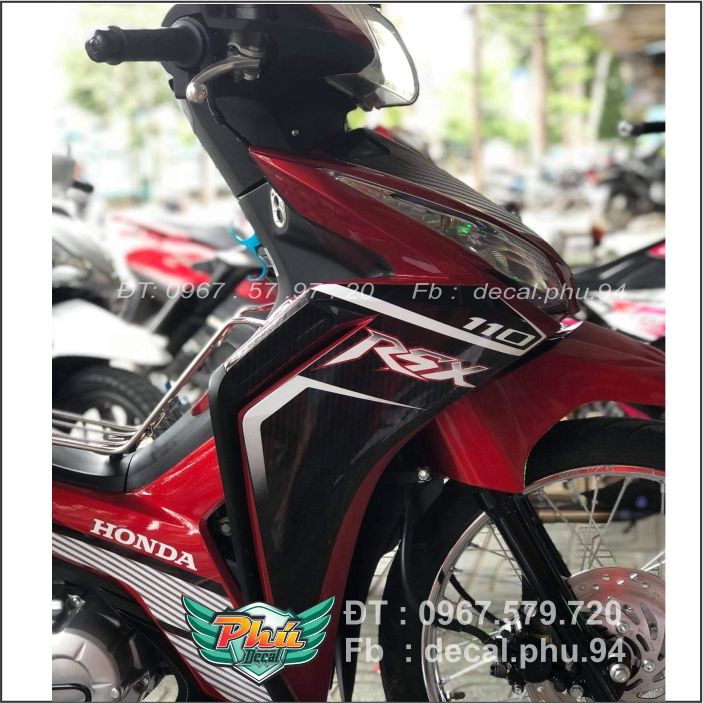 Tem rời Wawe RSX Rời Đỏ đen (X)