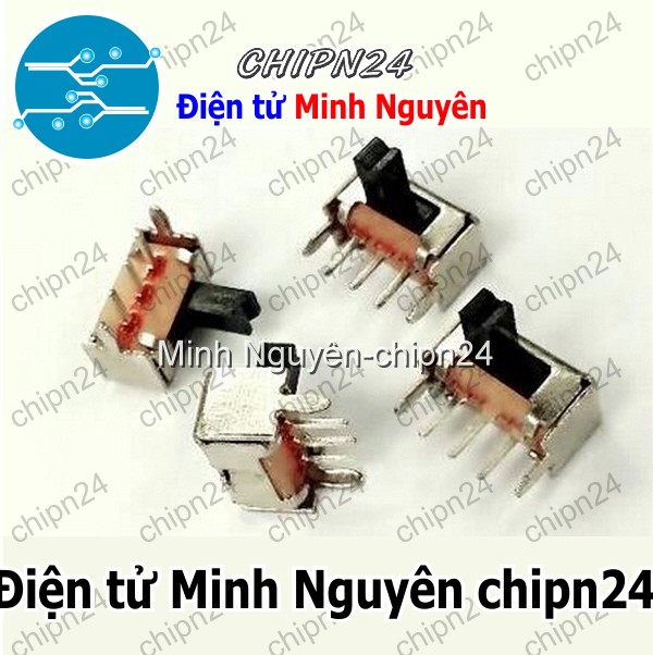 [5 cái] (K86) Công Tắc Gạt 2mm SK12D07 VG4 Cong (3 chân 2 vị trí) - HH003216