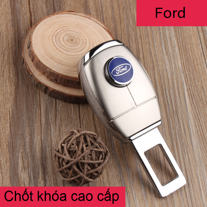 Đầu khóa chốt cắm móc đai dây an toàn ô tô cao cấp HC-888 Hợp kim inox cao cấp giá tốt, thiết kế khe cắm nối tiếp, an toàn tiện lợi