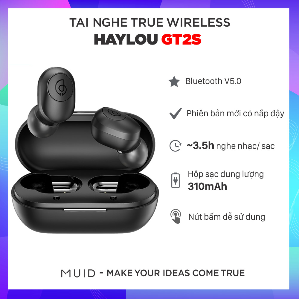 [HCM]Tai Nghe True Wireless HAYLOU GT2S ( Phiên Bản Nút Bấm Vật Lý)