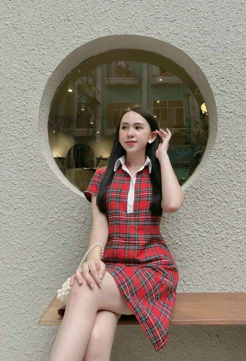 [ Voucher 50k Freeship Max 0 đồng toàn quốc ] ĐẦM CARO TAY DƠI FROM SUÔNG CỔ SƠ MI MTB