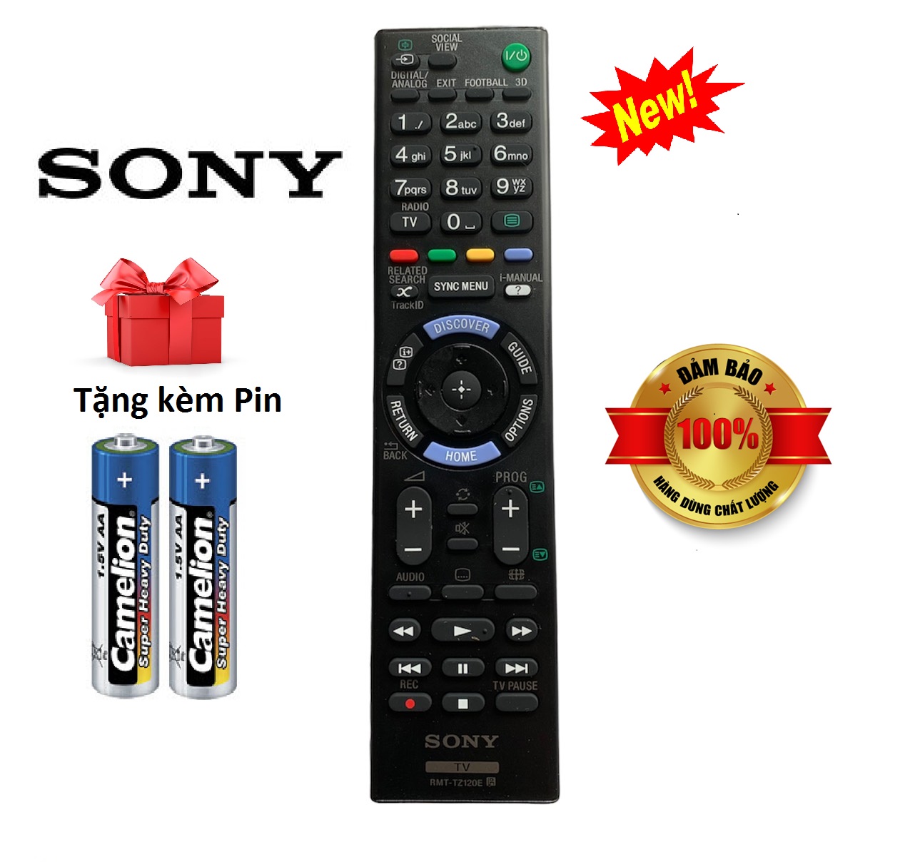 Điều khiển tivi sony rmt-tz120e - hàng tốt