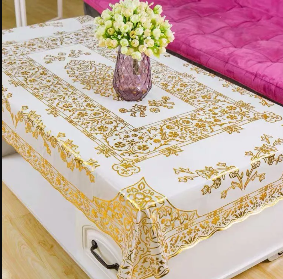 Khăn trải bàn hoa văn kich thuoc chuan 90 x 150cm phủ bàn- hàng cao cấp
