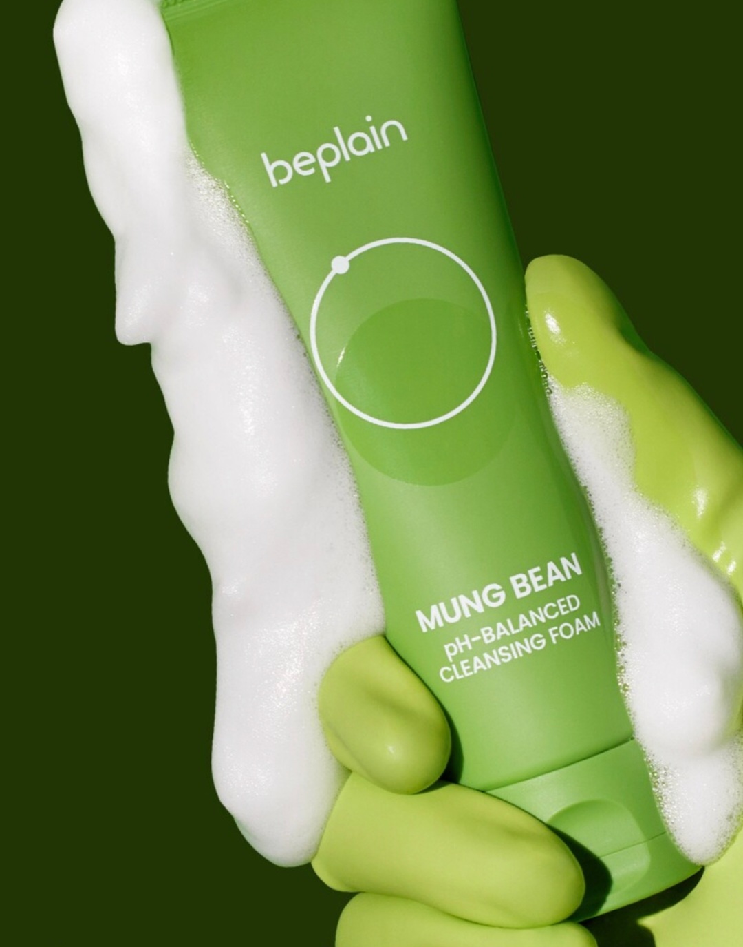 [Nhacuabeautyholic] [SIZE 160ml] Sữa rữa mặt đậu xanh BEPLAIN MUNG BEAN PH-BALANCED CLEANSING FOAM