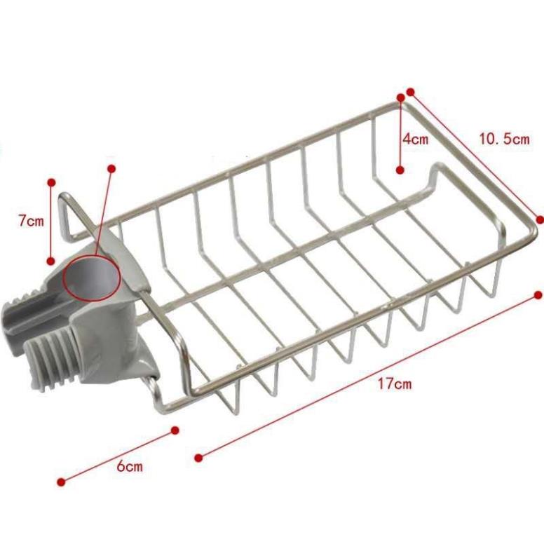 Giá kệ inox gắn vòi nước