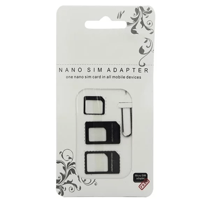 Bộ SIM Card Adapter 4 trong 1 Nano Micro SIM Adapter